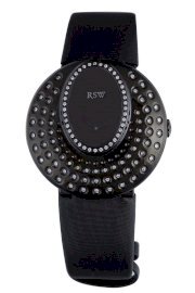 RSW Women's 7130.1.TS1.Q1.D1 Moonflower Black Pvd Satin Diamond Watch