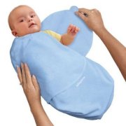 Chăn quấn bé Summer Infant Swaddleme Cotton Large blue 73720A