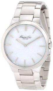 Kenneth Cole New York Men's KC4830 Slim Silver MOP Dial Bracelet Watch