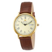 Steinhausen Men's TW493G Dunn Horitzon Thin Swiss Quartz Gold Watch