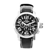 TW Steel Men's TW 50 Grandeur Black Leather Chronograph Dial Watch