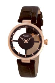 Kenneth Cole New York Women's KC2647 Rose Gold Transparent Dial Round Watch