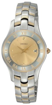 Seiko Women's SXDB72 Two-Tone Champagne Dial Dress Watch