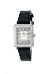Le Chateau Women's 1808LLEA-GR Diamond Accented Leather Band Watch