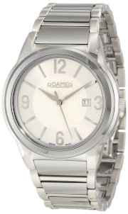 Roamer of Switzerland Men's 507980 41 15 50 Swiss Elegance Silver Dial Stainless Steel Date Watch