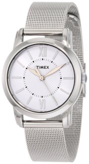 Timex Women's T2N6799J Style Silver Tone Mesh Bracelet Watch