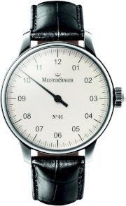 MeisterSinger No 01 AM3301 Watch with one single hand for Him Classic Design