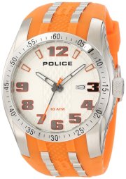 Police Men's PL-12557JS/04 Topgear Pearl Silver Dial Watch