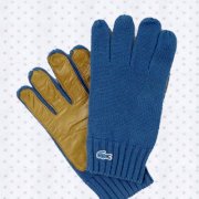 Găng tay Handschuhe aus Baumwolle und Wolle mit Ledereinsatz RV6346-00