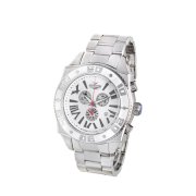  Aquaswiss Chronograph Swiss Quartz Large 50 MM Watch White Dial Stainless Steel Day Date #62XG0220