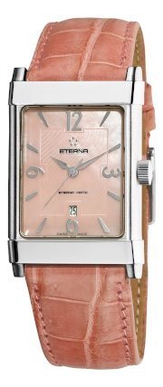 Eterna 1935 Automatic Mens Pink Leather Strap Watch 8491.41.80.1161