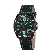  Festina Men's Sport F16491/4 Black Leather Quartz Watch with Black Dial