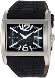 Police Men's PL-12170JS/02A Dynamo Stainless-Steel Black Leather Watch