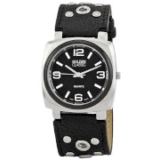 Golden Classic Women's 2267-black "Off the Cuff" Vintage Leather Studded Band Watch