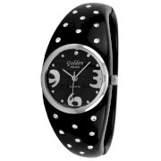 Golden Classic Women's 5144 blk Jelly Jean Rhinestone Plastic Bangle Watch
