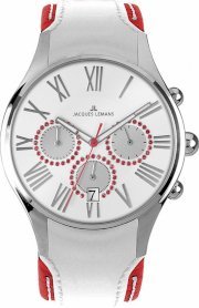 Jacques Lemans Women's 1-1606H Capri Analog Chronograph Watch