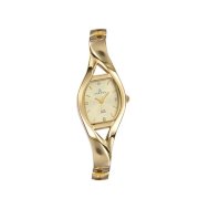 Certus Women's 631647 Golden Dial Gold Tone Brass Bracelet Crystals Watch