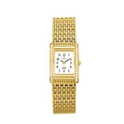 Certus Women's 631649 Gold Tone Brass Bracelet Stones Encrusted White Dial Watch