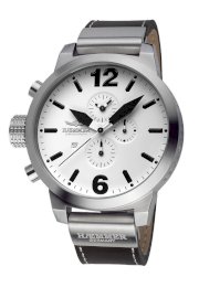  Haemmer Men's HC-11 Giants White Dial Chrono Leather Watch