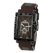  Aquaswiss 63G046 Anchor Man's Rectangular Curved Watch Black Ion Stainless Steel