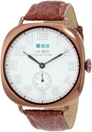 La Mer Collections Women's LMOVW2030 Brown Copper Oversized Vintage Watch