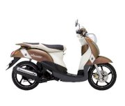 Dịch vụ sơn xe máy Yamaha Mio Classico New 2011 ( màu trắng - cà phê) YMH8 