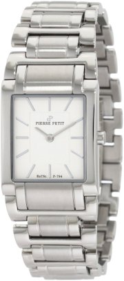 Pierre Petit Women's P-794B Serie Laval Stainless-Steel Square Case Bracelet Watch