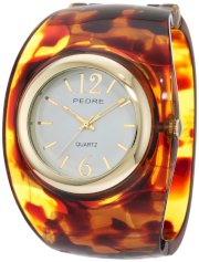 Pedre Women's 3000GX Tortoise Shell Resin Bangle Watch