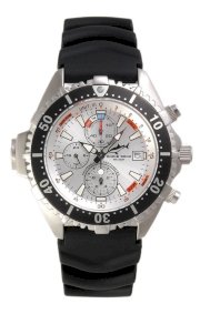 Chris Benz Depthmeter Chronograph 200m Silver KB Chronograph for Him Depth Gauge