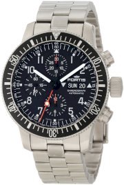 Fortis Men's 638.10.11M B-42 Official Cosmonauts Automatic Chronograph Black Dial Watch