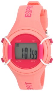 Esprit Kids' ES900624004 Sports Start Pink Digital Rubber Watch