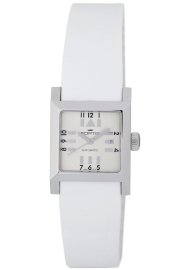 Fortis Women's 629.20.72 SI.02 Square SL Automatic Date Silicone Strap Watch