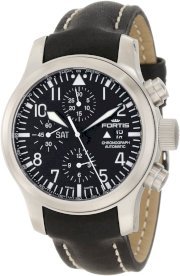 Fortis Men's 656.10.11L.01 B-42 Flieger Automatic Chronograph Black Dial Watch