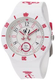 Juicy Couture Women's 1900822 TAYLOR White Jelly Strap Watch