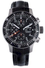 Fortis Men's 638.10.11 LC B-42 Official Cosmonauts Black Automatic Chronograph Date Watch