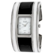 Golden Classic Women's 2207 black/white "Fashion Muse" Black and White Bangle Watch