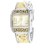 Golden Classic Women's 2135 TT "Devine" Intricate Two Tone Bracelet with Charms Watch