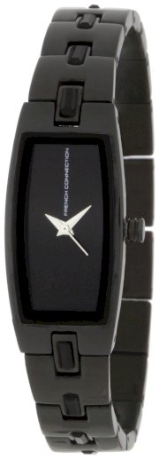  French Connection Women's FC1016B Stainless Steel Ion-Plating Black Watch