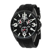 Torgoen Swiss Men's T16301 Aviation Chronograph Black Dial Polyurethane Strap Watch