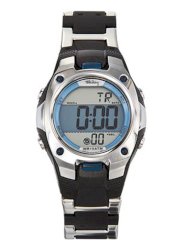Tekday Men's 655557 Digital Black/Silver Plastic Bracelet Sport Watch