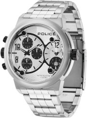 Police Pl.12739jis/04m Viper X All Stainless Steel Multifunction Date Watch
