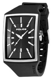 Police Men's PL-13077MPBS/02 Vantage-X Stainless Steel Bezel Black Rubber Strap Watch