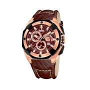 Festina Men's Sahara F16357/2 Brown Leather Quartz Watch with Brown Dial by Festina