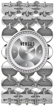  Versus Women's 3C69600000 Paillettes Stainless Steel Silver Dial Crystal Bezel Bracelet Watch