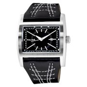 Police Men's PL-12170JS/02 Dynamo Stainless-Steel Black Leather Watch