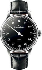 MeisterSinger No 01 AM3302 Watch with one single hand for Him Classic Design