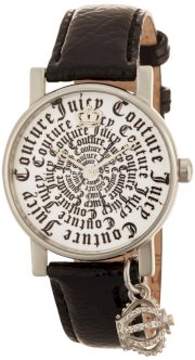 Juicy Couture Women's 1900650 Happy Black Patent Leather Strap Watch