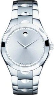 Movado Men's 0606379 Luno Sport Stainless-Steel Silver Round Dial Bracelet Watch 