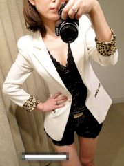 Blazer viền da beo SF-V008