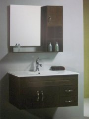 Tủ chậu rửa mặt lavabo sang trọng, lịch lãm chất liệu gỗ cao cấp chống nước siêu bền 7715